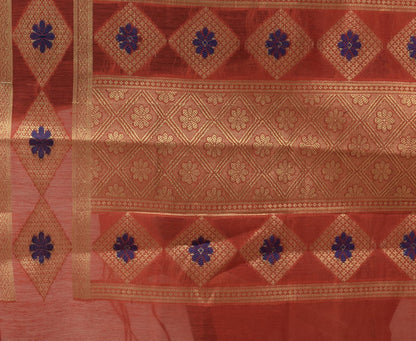 Indian Banarasi Dupatta Indian Art Silk Woven Zari Brocade Long Stole Scarves