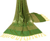 Green Banarasi Dupatta Indian Art Silk Woven Zari Brocade Long Stole Scarves