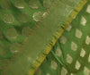 Green Banarasi Dupatta Indian Art Silk Woven Zari Brocade Long Stole Scarves