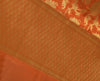 Orange Banarasi Dupatta Indian Art Silk Woven Zari Brocade Long Stole Scarves