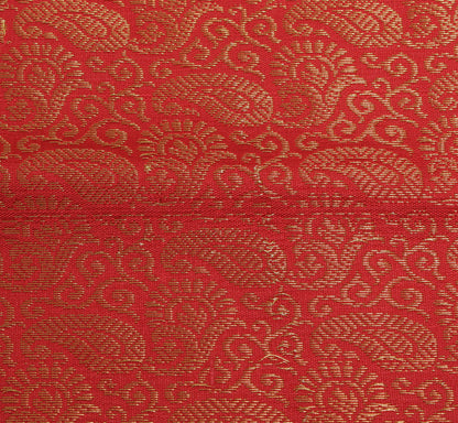 Red Banarasi Dupatta Indian Art Silk Woven Zari Brocade Long Wrap Scarves