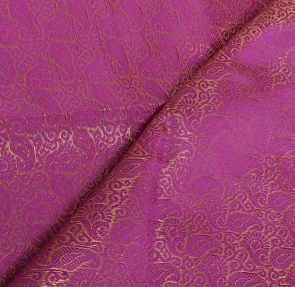 Purple Banarasi Dupatta Indian Art Silk Woven Zari Brocade Long Stole Scarves