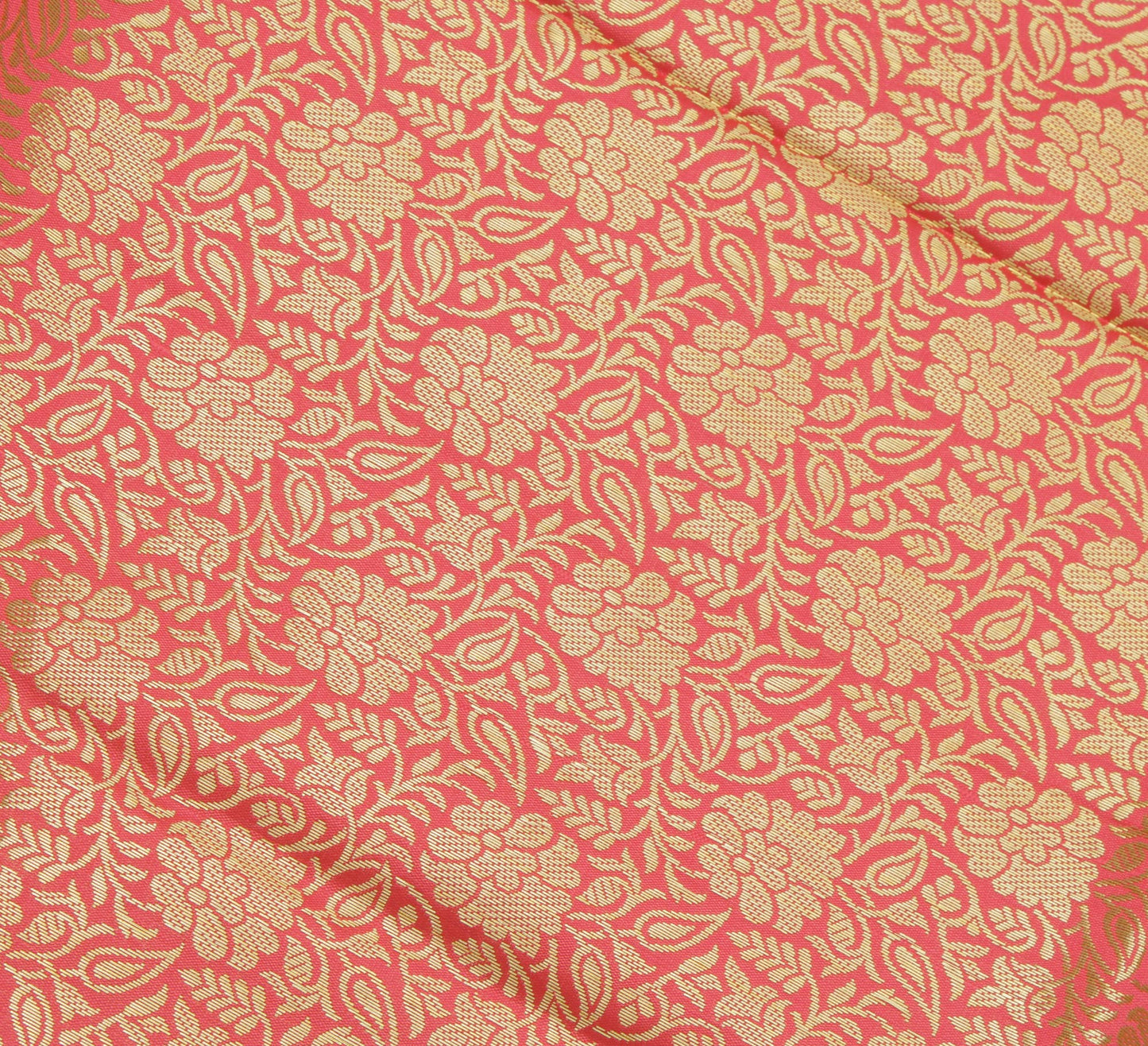 Peach Banarasi Dupatta Indian Art Silk Woven Zari Brocade Long Stole Scarves