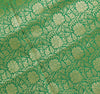 Green Banarasi Dupatta Indian Art Silk Woven Zari Brocade Long Stole Scarves