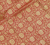Red Banarasi Dupatta Indian Art Silk Woven Zari Brocade Long Stole Scarves
