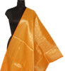 Orange Banarasi Dupatta Indian Art Silk Woven Zari Brocade Long Stole Scarves