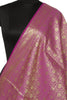 Purple Banarasi Dupatta Indian Art Silk Woven Zari Brocade Long Stole Scarves