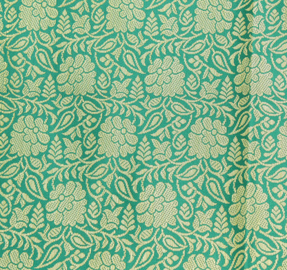 Green Banarasi Dupatta Indian Art Silk Woven Zari Brocade Long Stole Scarves