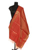Red Banarasi Dupatta Indian Art Silk Woven Zari Brocade Long Stole Scarves