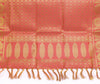 Peach Banarasi Dupatta Indian Art Silk Woven Zari Brocade Long Stole Scarves