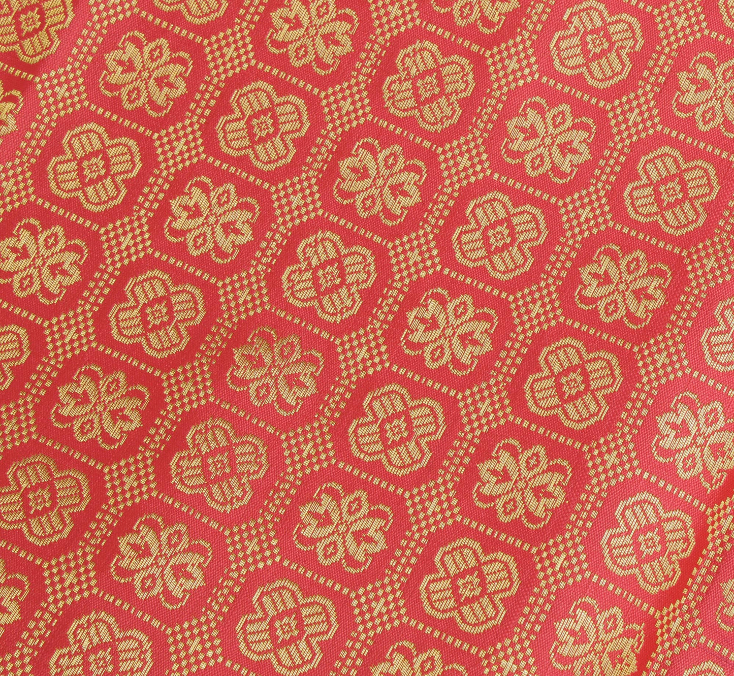 Peach Banarasi Dupatta Indian Art Silk Woven Zari Brocade Long Stole Scarves