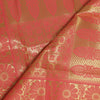 Peach Banarasi Dupatta Indian Art Silk Woven Zari Brocade Long Stole Scarves