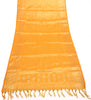 Orange Banarasi Dupatta Indian Art Silk Woven Zari Brocade Long Stole Scarves