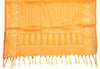 Orange Banarasi Dupatta Indian Art Silk Woven Zari Brocade Long Stole Scarves