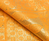Orange Banarasi Dupatta Indian Art Silk Woven Zari Brocade Long Stole Scarves