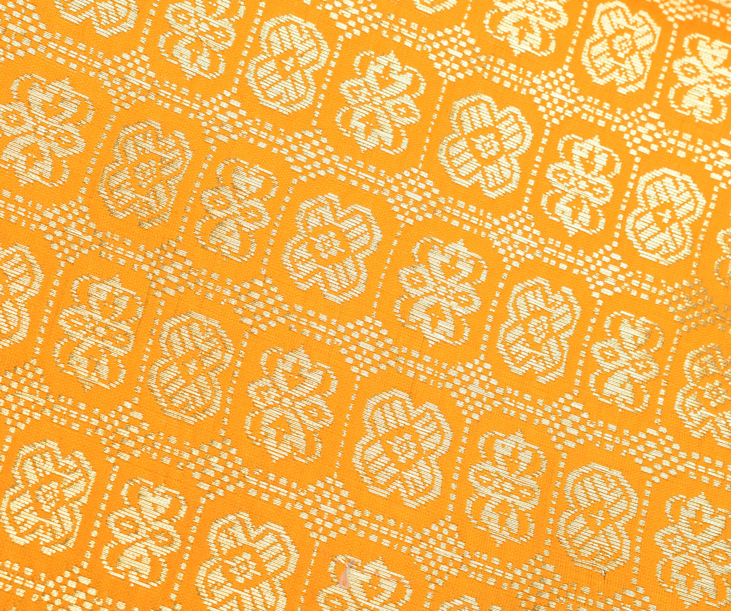 Orange Banarasi Dupatta Indian Art Silk Woven Zari Brocade Long Stole Scarves