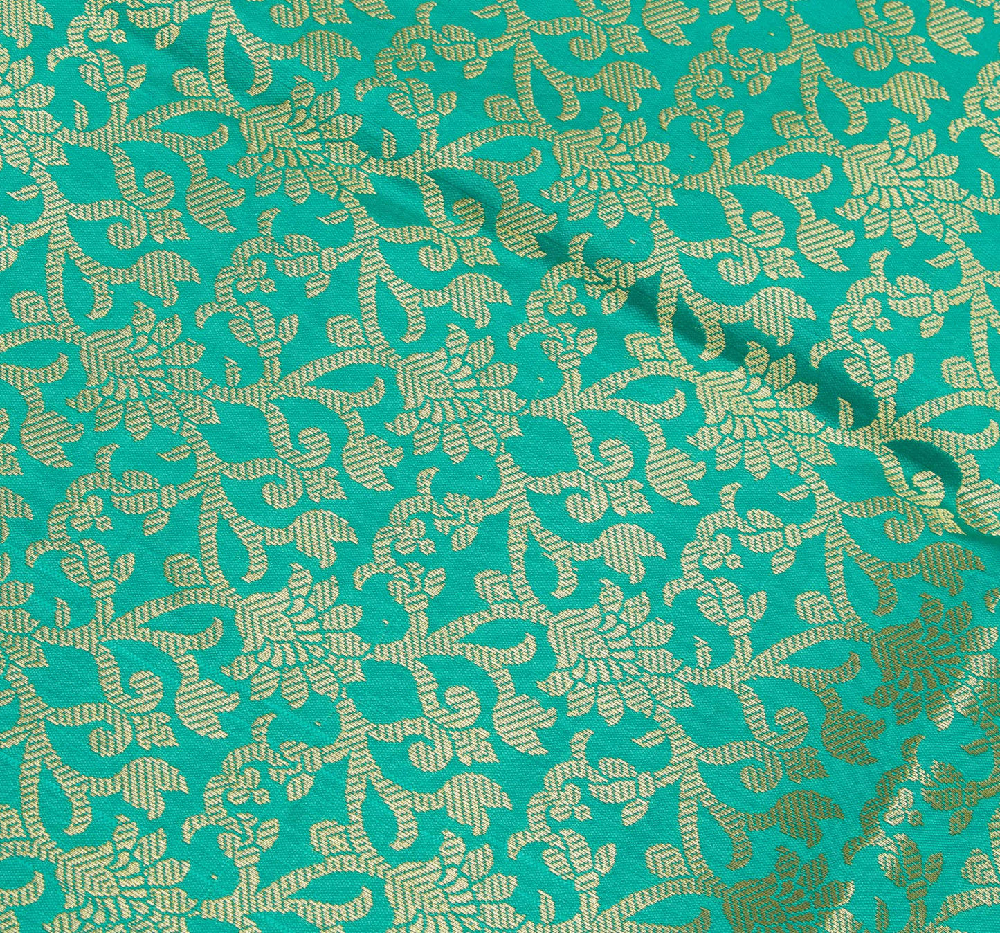 Green Banarasi Dupatta Indian Art Silk Woven Zari Brocade Long Stole Scarves