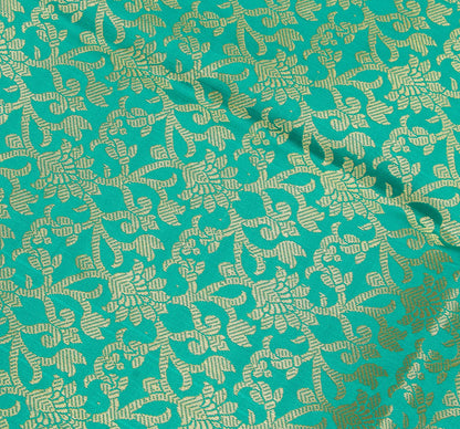 Green Banarasi Dupatta Indian Art Silk Woven Zari Brocade Long Stole Scarves