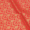 Red Banarasi Dupatta Indian Art Silk Woven Zari Brocade Long Stole Scarves