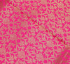 Hot Pink Banarasi Dupatta Indian Art Silk Woven Zari Brocade Long Stole Scarves