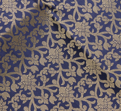 Blue Banarasi Dupatta Indian Art Silk Woven Zari Brocade Long Stole Scarves
