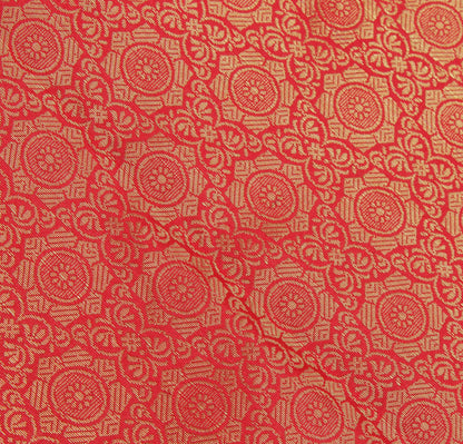 Red Banarasi Dupatta Indian Art Silk Woven Zari Brocade Long Stole Scarves