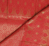 Red Banarasi Dupatta Indian Art Silk Woven Zari Brocade Long Stole Scarves
