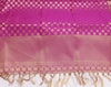 Purple Banarasi Dupatta Indian Art Silk Woven Zari Brocade Long Stole Scarves