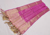 Purple Banarasi Dupatta Indian Art Silk Woven Zari Brocade Long Stole Scarves