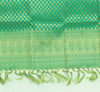 Green Banarasi Dupatta Indian Art Silk Woven Zari Brocade Long Stole Scarves