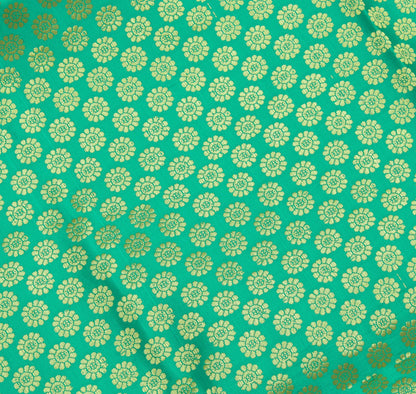 Green Banarasi Dupatta Indian Art Silk Woven Zari Brocade Long Stole Scarves