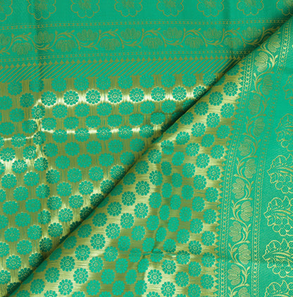 Green Banarasi Dupatta Indian Art Silk Woven Zari Brocade Long Stole Scarves