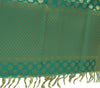 Green Banarasi Dupatta Indian Art Silk Woven Zari Brocade Long Stole Scarves