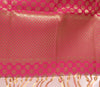 Hot Pink Banarasi Dupatta Indian Art Silk Woven Zari Brocade Long Stole Scarves