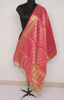 Hot Pink Banarasi Dupatta Indian Art Silk Woven Zari Brocade Long Stole Scarves
