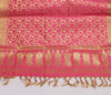 Hot Pink Banarasi Dupatta Indian Art Silk Woven Zari Brocade Long Stole Scarves