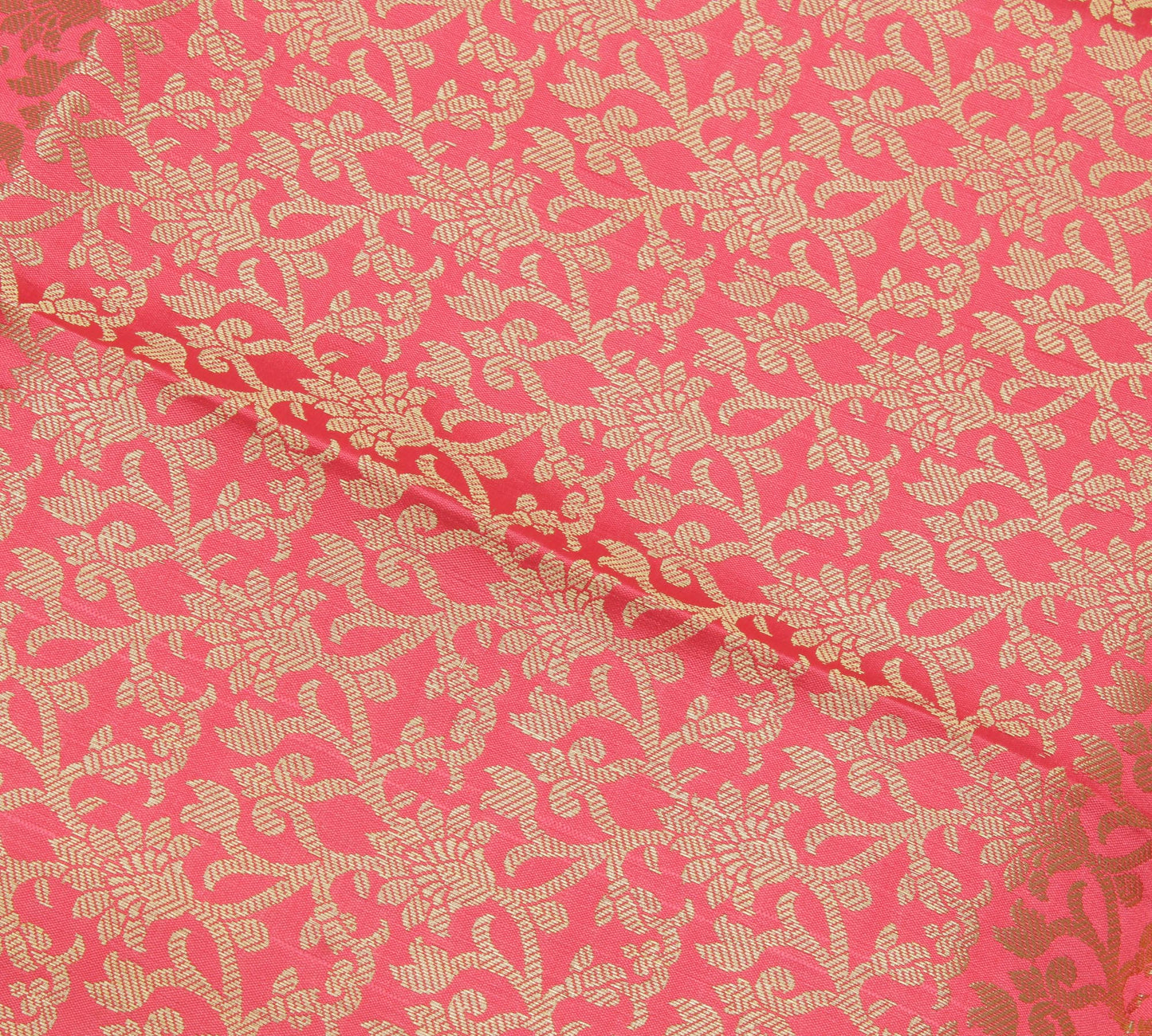 Peach Banarasi Dupatta Indian Art Silk Woven Zari Brocade Long Stole Scarves