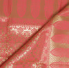 Peach Banarasi Dupatta Indian Art Silk Woven Zari Brocade Long Stole Scarves