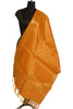 Orange Banarasi Dupatta Indian Art Silk Woven Zari Brocade Long Stole Scarves