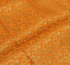 Orange Banarasi Dupatta Indian Art Silk Woven Zari Brocade Long Stole Scarves
