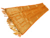 Orange Banarasi Dupatta Indian Art Silk Woven Zari Brocade Long Stole Scarves