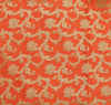 Orange Banarasi Dupatta Indian Art Silk Woven Zari Brocade Long Stole Scarves