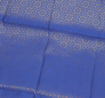 Blue Banarasi Dupatta Indian Art Silk Woven Zari Brocade Long Stole Scarves