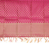 Pink Banarasi Dupatta Indian Art Silk Woven Zari Brocade Long Stole Scarves