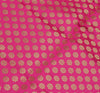 Pink Banarasi Dupatta Indian Art Silk Woven Zari Brocade Long Stole Scarves