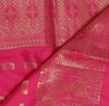 Pink Banarasi Dupatta Indian Art Silk Woven Zari Brocade Long Stole Scarves