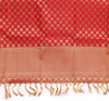 Red Banarasi Dupatta Indian Art Silk Woven Zari Brocade Long Stole Scarves