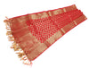 Red Banarasi Dupatta Indian Art Silk Woven Zari Brocade Long Stole Scarves