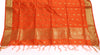 Orange Banarasi Dupatta Indian Art Silk Woven Zari Brocade Long Stole Scarves