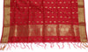 Red Banarasi Dupatta Indian Art Silk Woven Zari Brocade Long Stole Scarves Veil